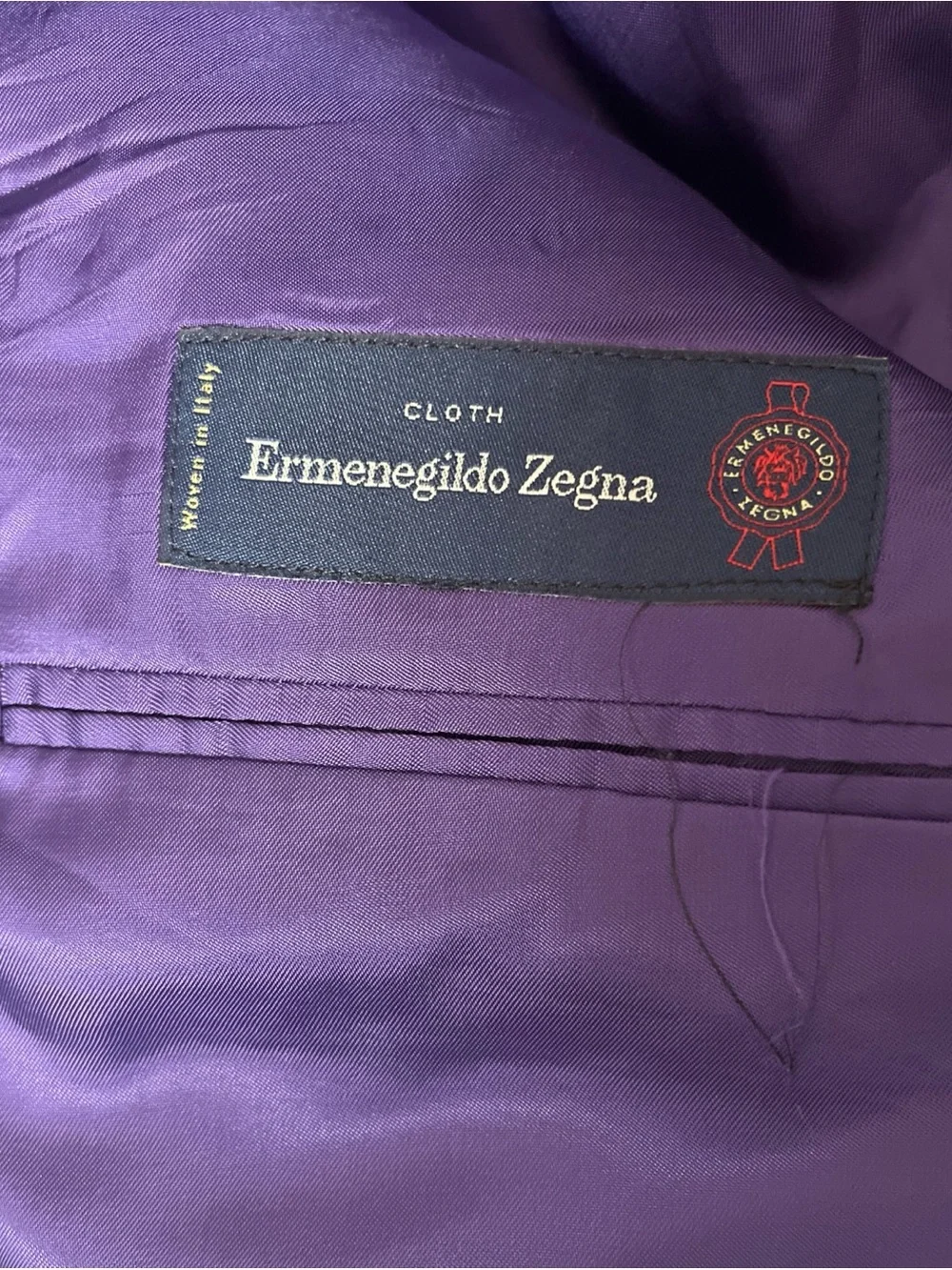 2PC Ermenegildo Zegna Black Single-Breasted Men's dark grey suit 43R/36R